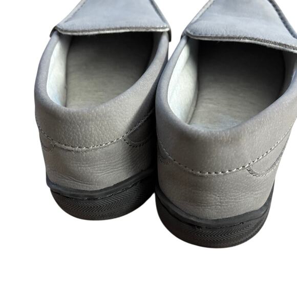My Slippers My Pillow Men's Gray Leather Slip-On Size 10 - Comfort - Picture 3 of 5